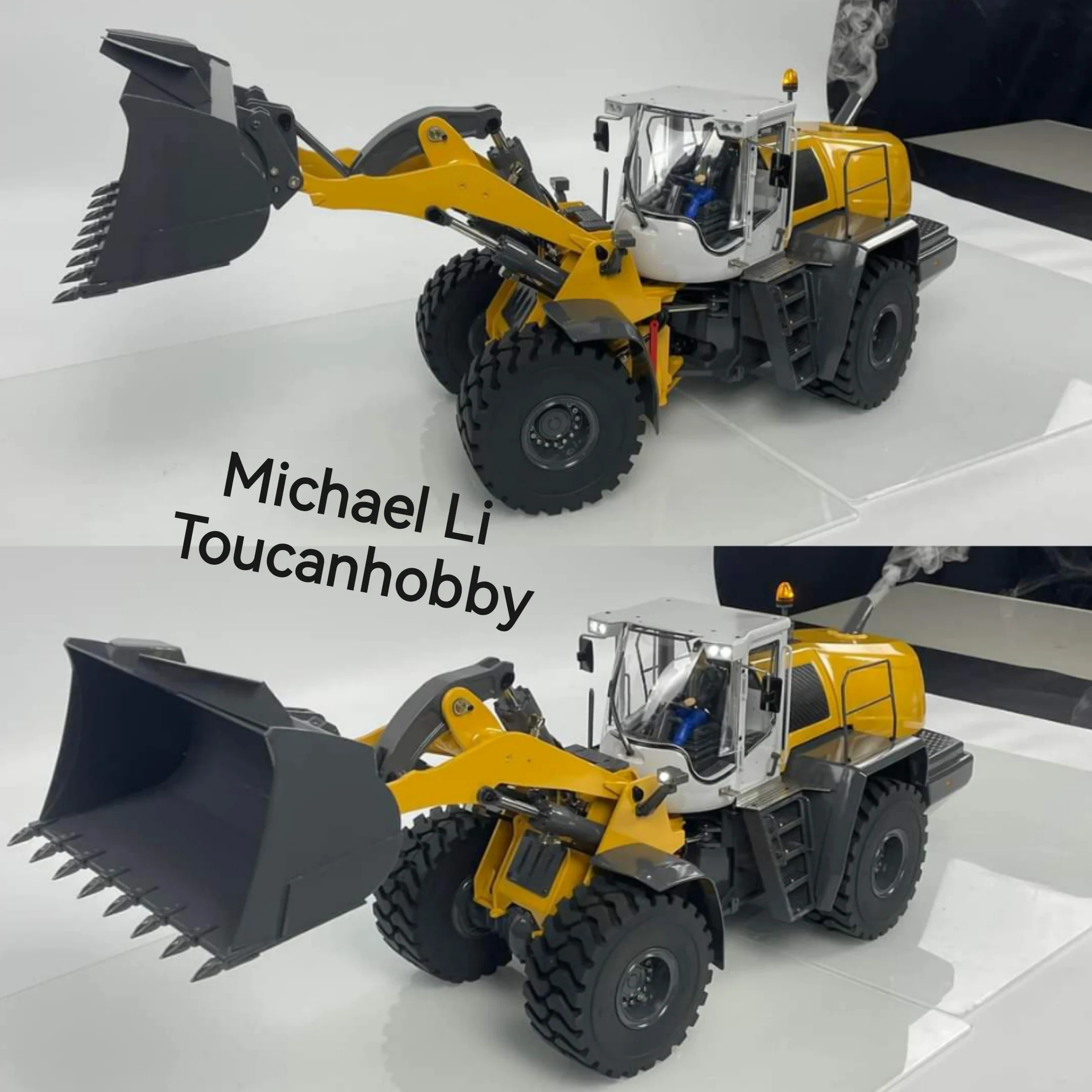 XDRC 1/14 580 RC Гидравлический погрузчик Строительная техника Дымовой звук Свет