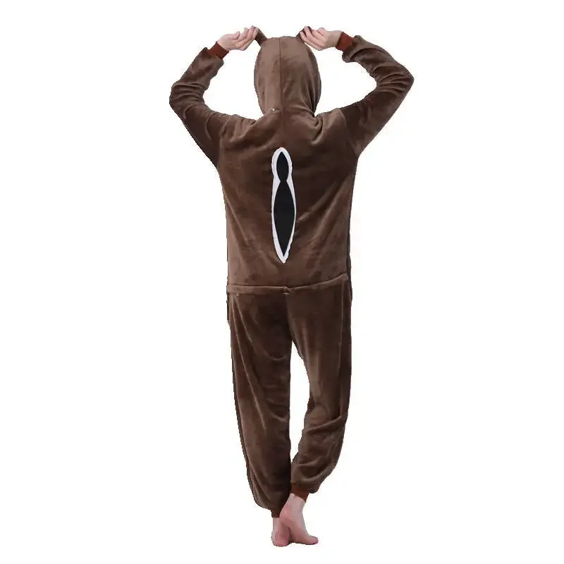 Пижама для взрослых Женская фланелевая одежда сна пижама в стиле унисекс с