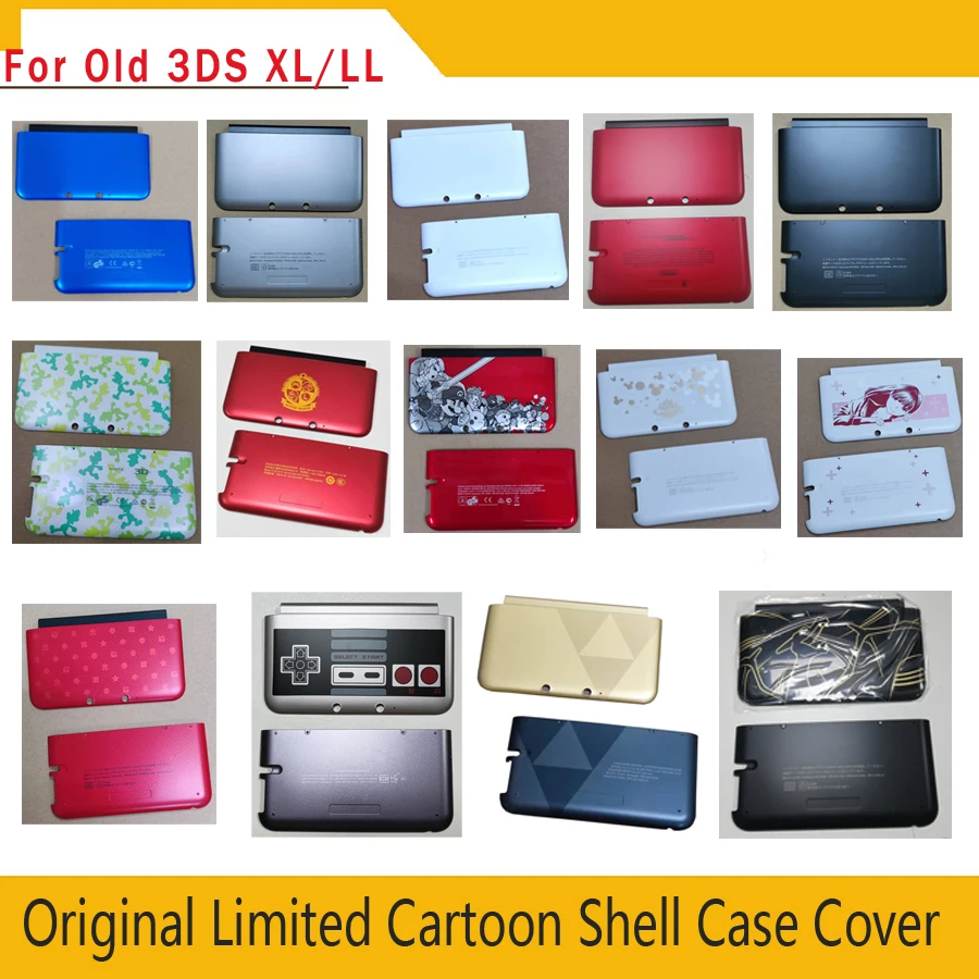 Оригинальный новый чехол с верхней нижней стороны A и E для Nintend Old 3DS XL LL 3DSXL корпус