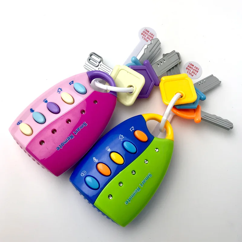 

1PC Baby Toy Musical Car Key Vocal Smart Remote Car Voices Pretend Play Educational Toys For Children Baby Music Toys