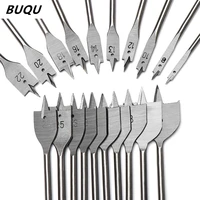 1pc hot sale 6 45mm flat drills durable high carbon steel wood hand drill bit titanium coated spade woodworking power tool