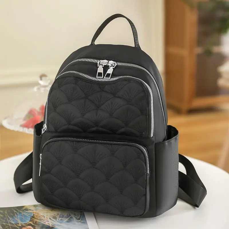 

Shoulder Backpack for Women Europe and America Fashion Trend Lightweight Nylon Waterproof Casual Travel Backpack Shoulder Bag