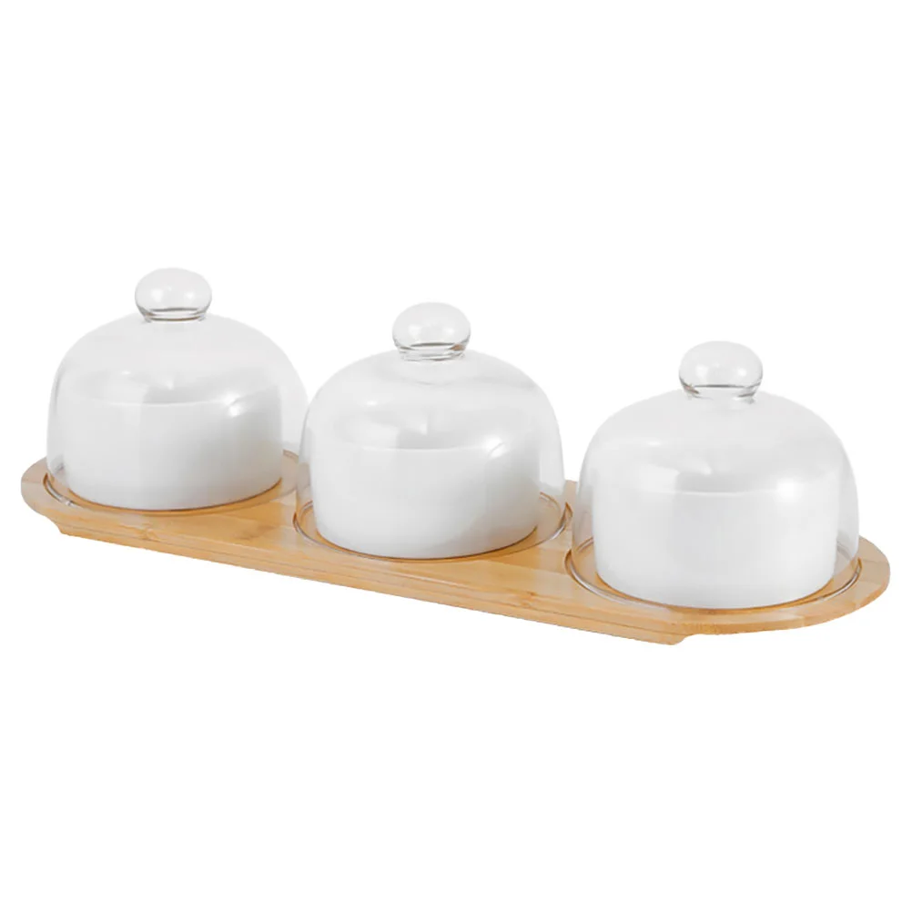 

1 Set of Dessert Plate Pudding Bowl Ceramic Salad Bowl Kitchen Supplies for Home Restaurant Hotel