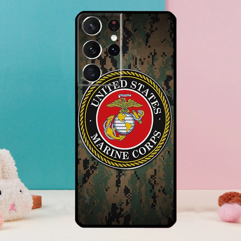 United States Marine Corps LOGO Coque For Samsung Galaxy S20 FE S21 Ultra S9 S10 Note 10 Plus 20 S22 Phone Case
