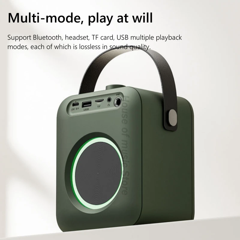 Новые маленькие портативные Bluetooth-колонки для домашнего пения KTV уличный