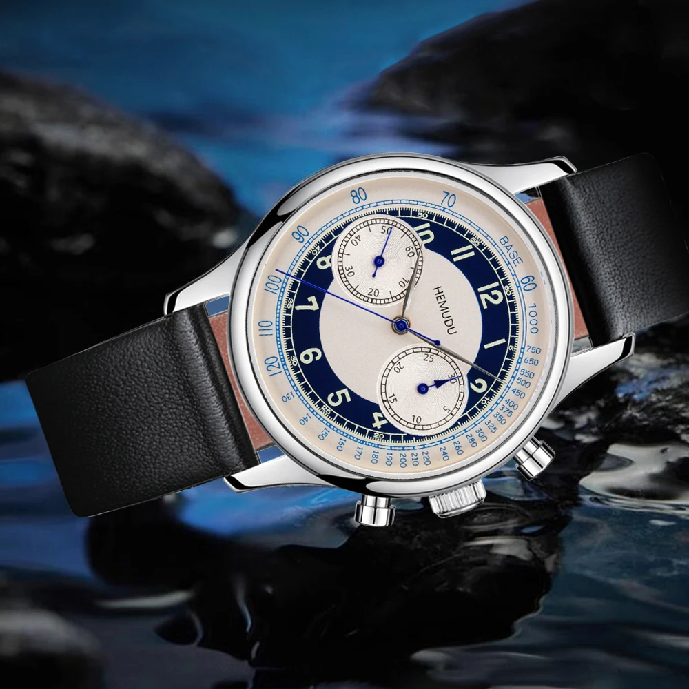 Мужские механические часы с сапфировым стеклом 40 мм