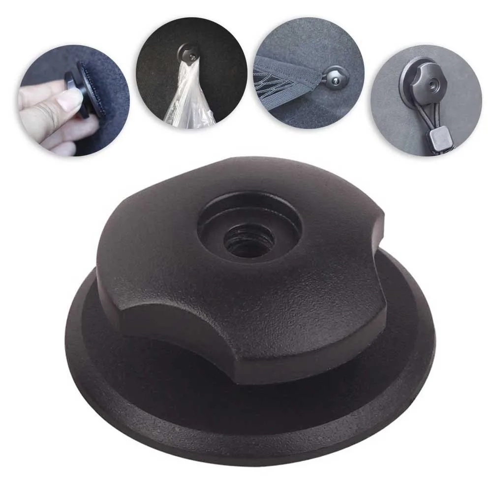 

Cargo Car Rear Hooks Mount Adhesive Tape Black Net Organizer Replacement Storage Trunk Universal W/ Screw Quality