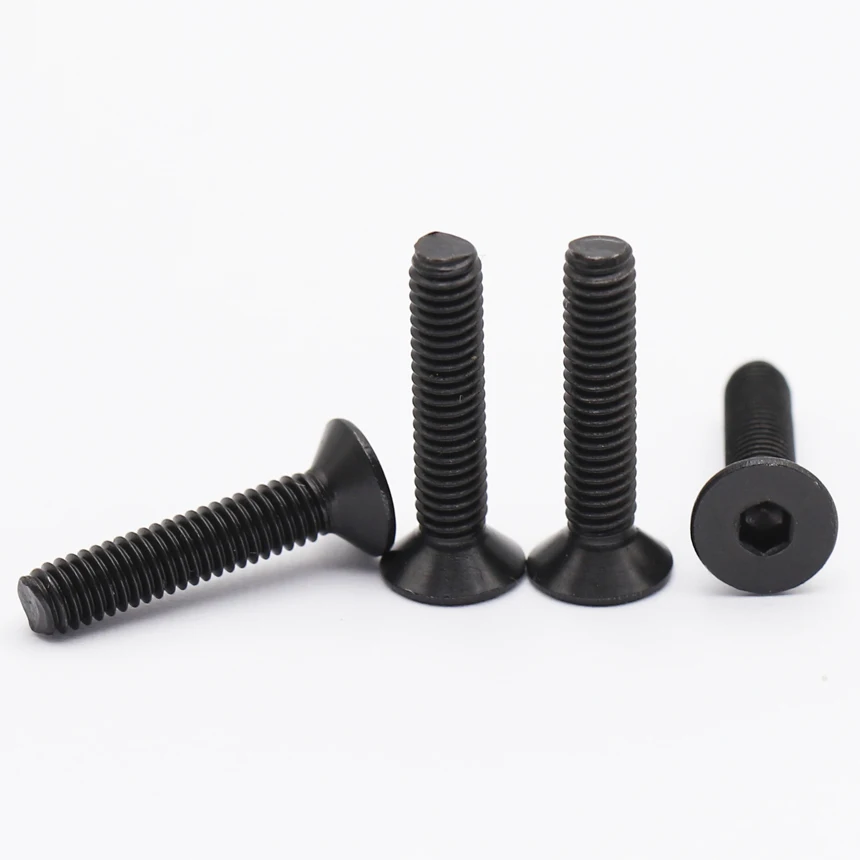 

M3 M4 M5*5 6 8 10 12 16 20 25 30 Черный 304 Нержавеющая сталь DIN7991 Шестигранная головка с плоской потайной головкой Винт с шестигранной головкой