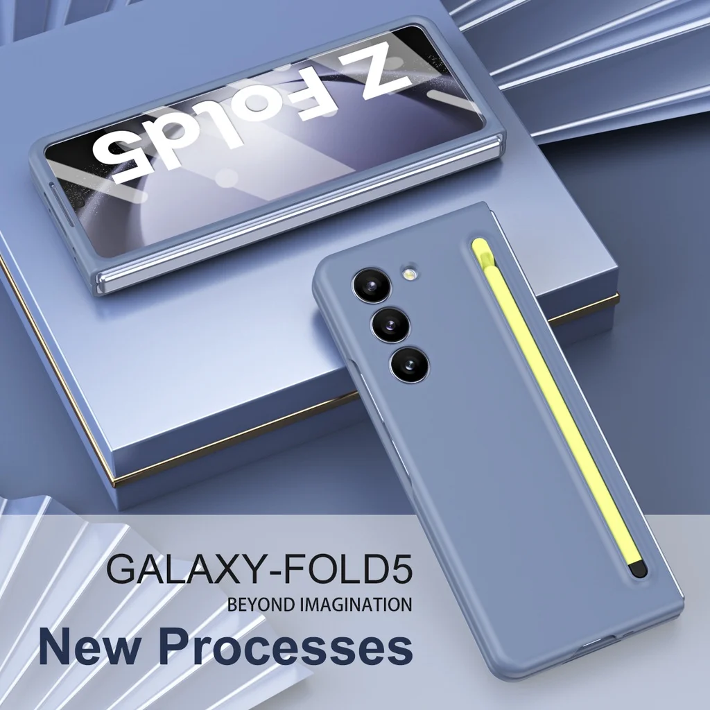 

Для Samsung Galaxy Z Fold 5 Fold 4 5G с S Pen, силиконовый чехол с подставкой для Galaxy Z Fold 5 4, чехлы для телефонов