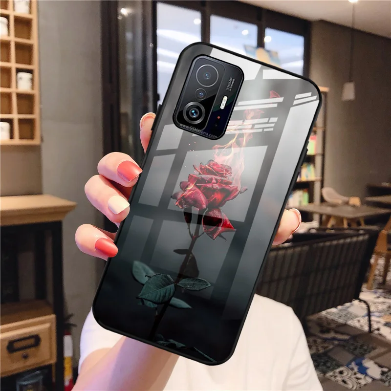 Mi 9T Case For Xiaomi Mi 11 Lite Tempered Glass Cover For Xiaomi Mi11 Lite 5G NE Coque Mi 12T 11T Pro 12 T Mi11T Soft Bumper