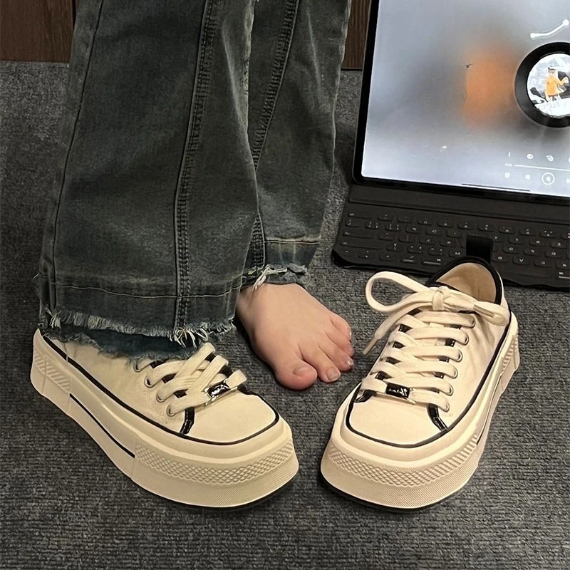 

Женская Удобная обувь с круглым носком, на толстой подошве, весна-осень