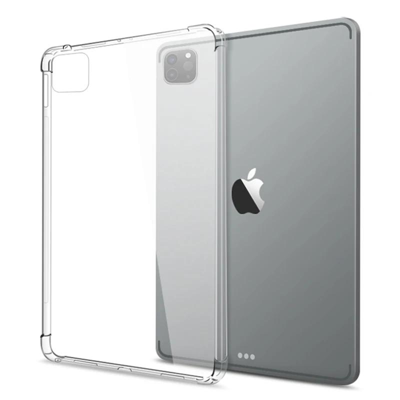 

Противоударный силиконовый чехол для iPad Pro 12,9 дюйма 2020 дюйма A2069 A2232 pro 12,9 дюйма гибкий бампер из ТПУ Прозрачная задняя крышка