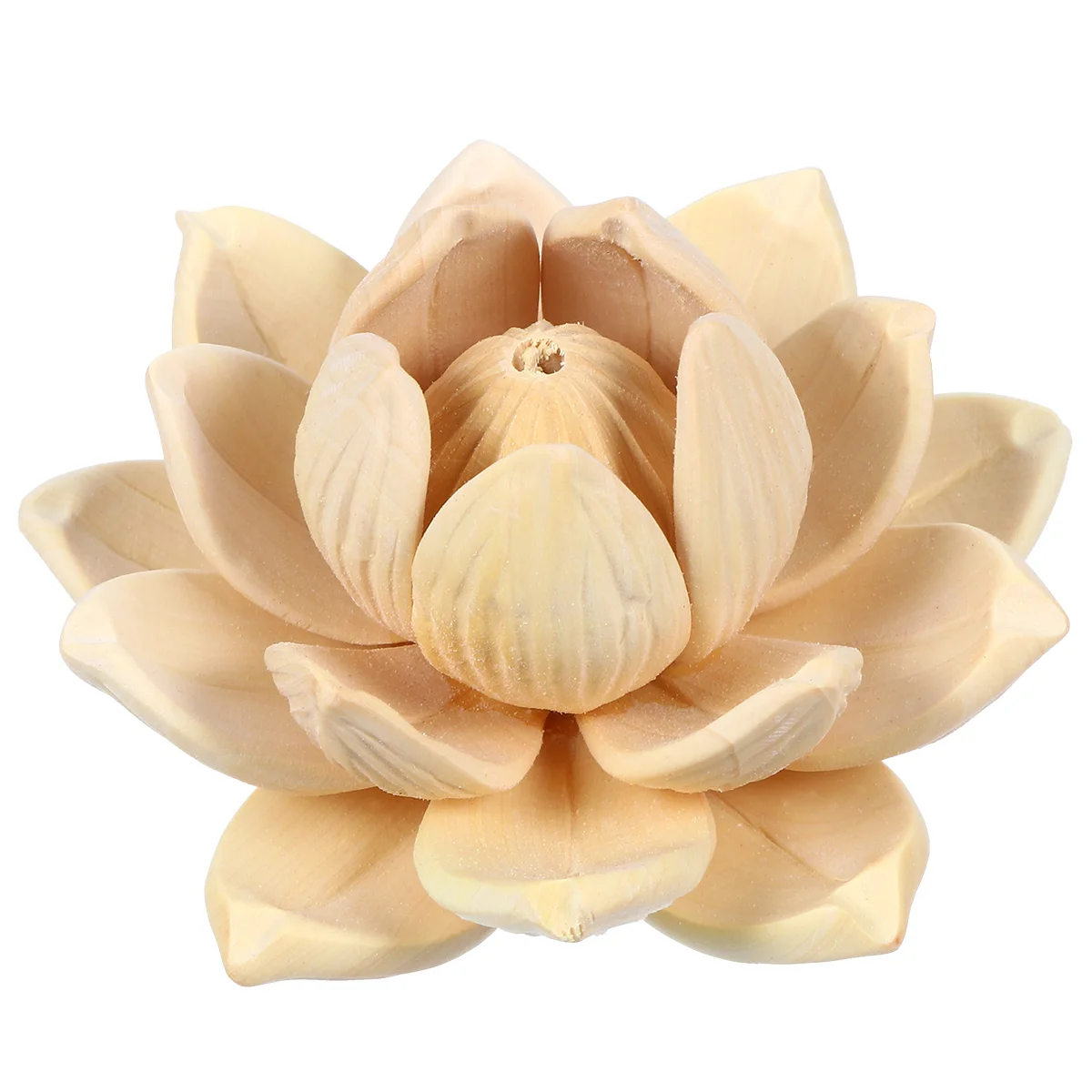 

Tabletop Decor Wood Lotus Ornament Lotus Decor Desktop Adornment Home Decoration