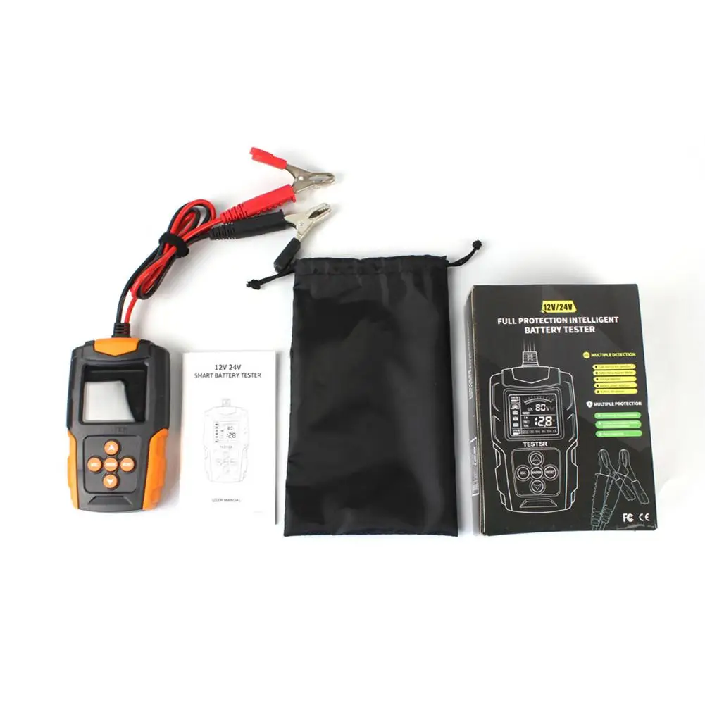 12v24v Portable Professional Car  Battery  Tester Cca Digital Battery Analyzer Measurement Diagnostic Tool For Lead-acid Battery