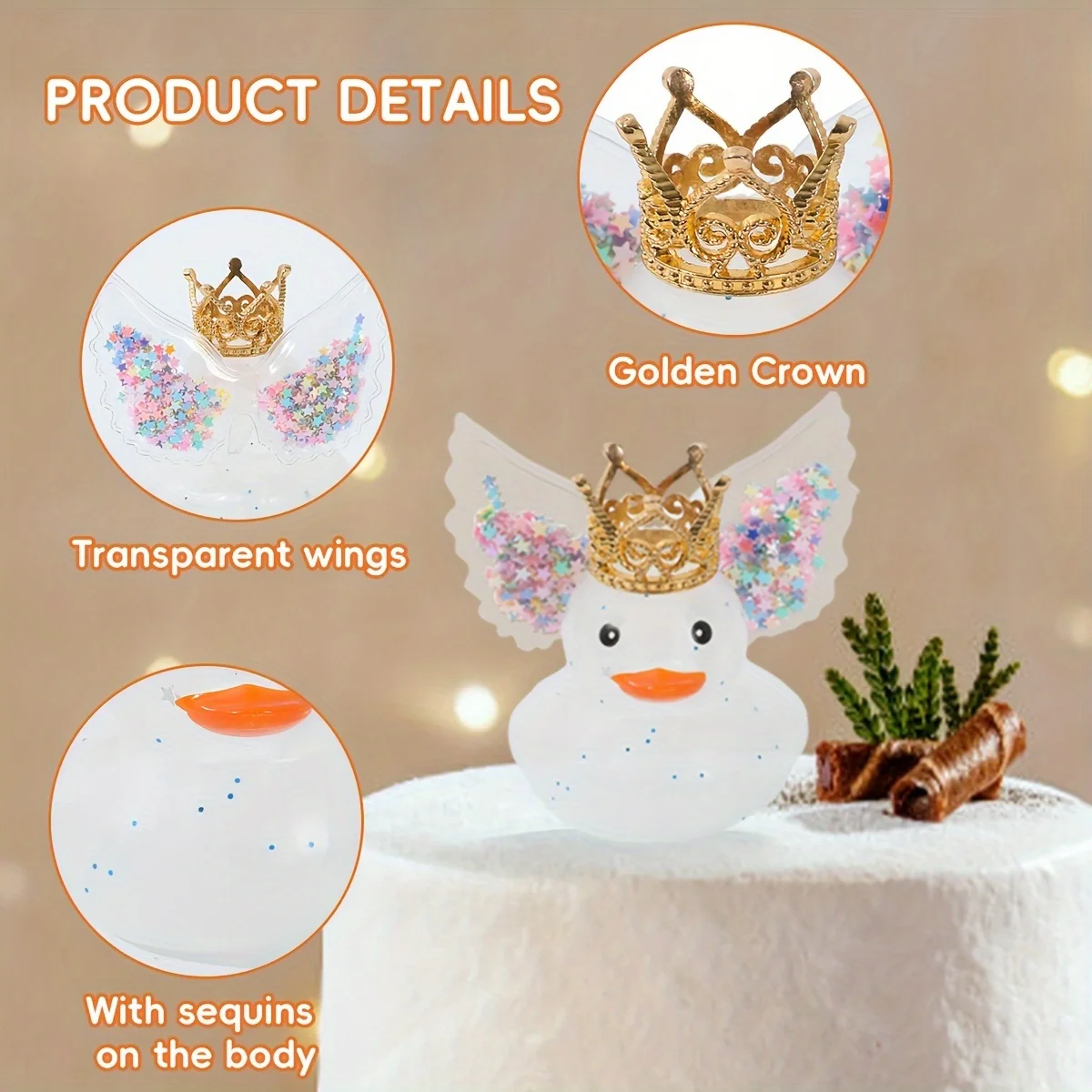 Автомобильная резиновая утка для украшения приборной панели автомобиля