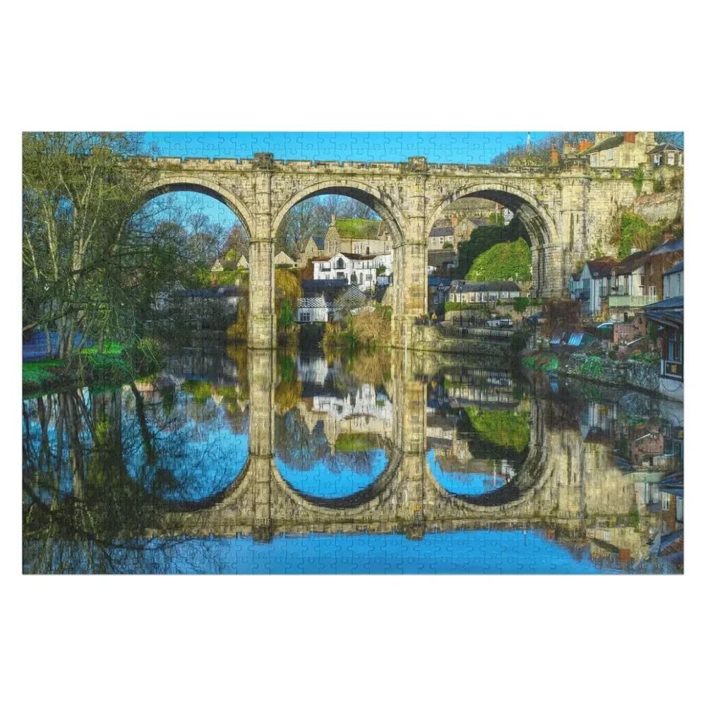 Knaresborough Viaduct Пазл с крупным планом Деревянные композиции для детей Аксессуары