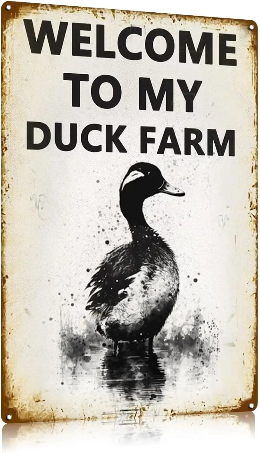 Добро пожаловать в мою утку Frm Tn Sgn Frmhouse nmls Duck Vntge Metl Pub Club Cfe Br Home Wll rt Decorton Плакат Retro 8