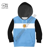 argentina poland guatemala chuuk uganda chile country flag 3dprint children hoodies kids pullover funny jacket family outfit x8