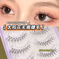 invisible band transparent 5 pairs eyelashes korean false eyelashes extension natural long wispy soft reusable makeup tools