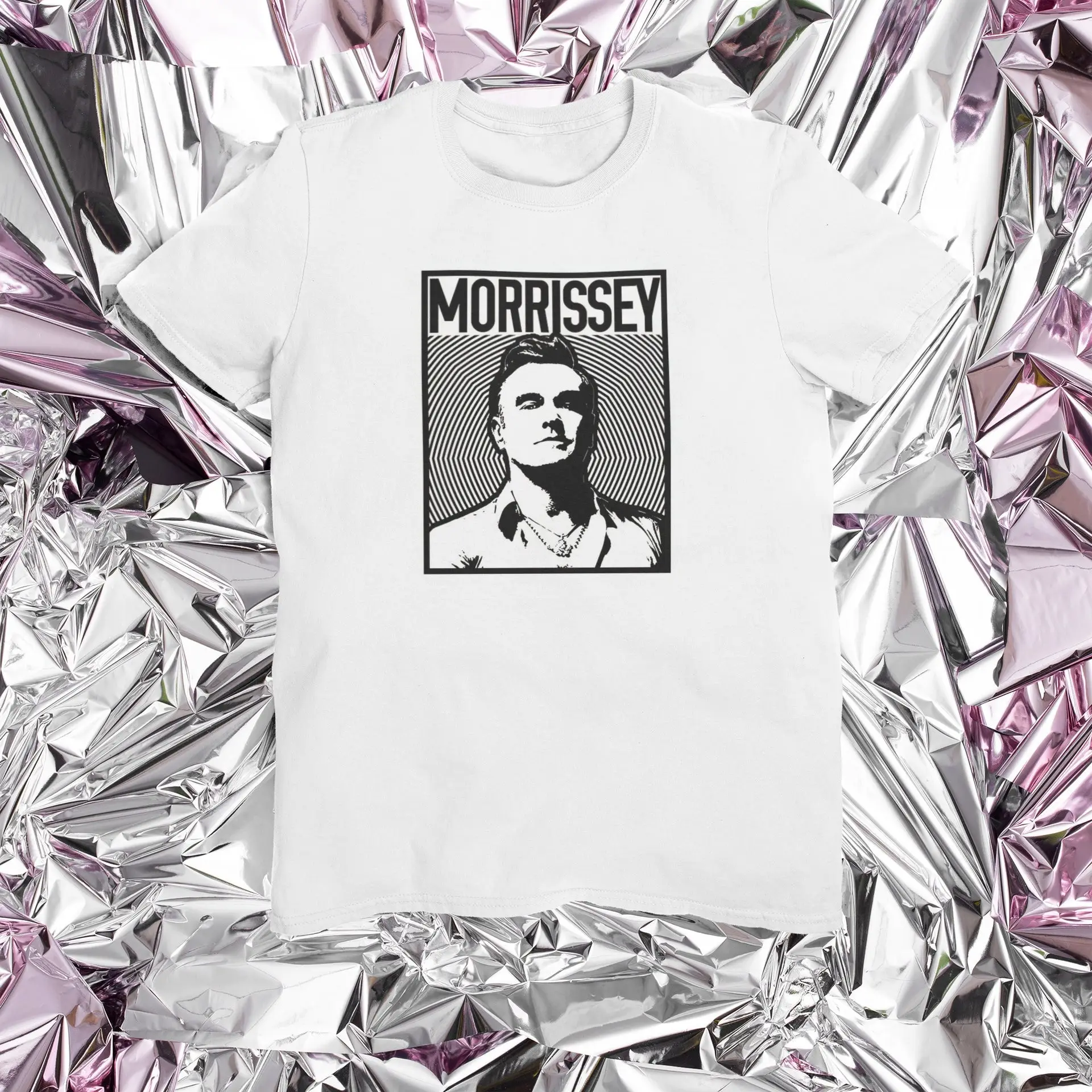 Белая хлопковая Футболка Morrissey в винтажном стиле The Smiths Cool Rock