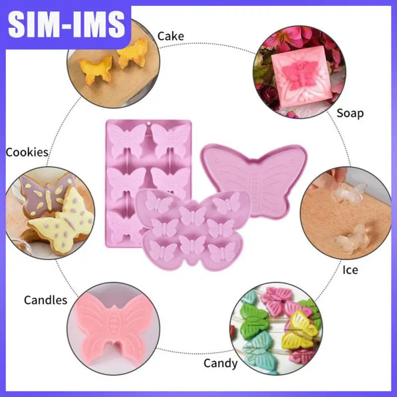 

2023 Oven Silicone Molds Mold For Baking Silicone Chocolate Mould For Oven Microwave Oven Diy Butterfly Shape Molds Creative