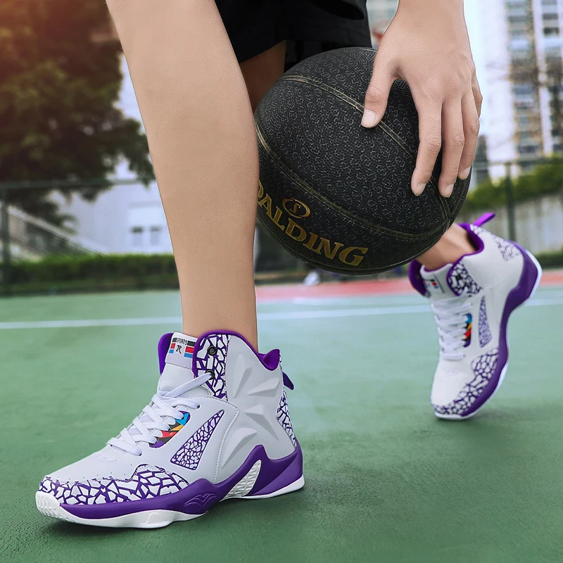 

Mens Basketball Shoes Women Cushioned Sneakers Street Culture Black White Trianers Sports Footwear on-Sale Size 35-46
