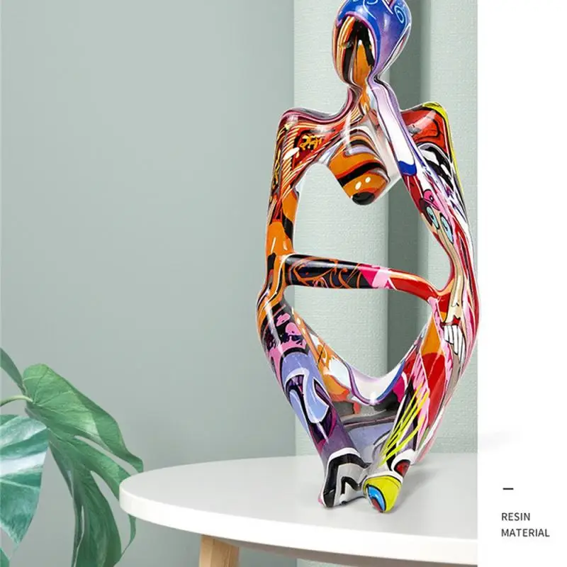 Абстрактная статуя домашняя дворная скульптура граффити спасательная фигурка