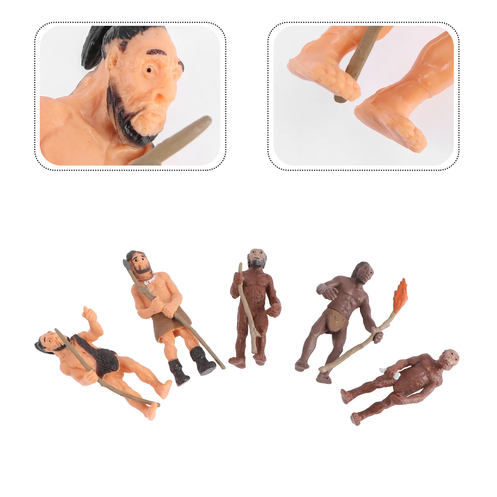 

Human Toy Toys Figuresmodel Figure Prehistoric People Evolution Action Models Primitive Figurines Science Man Animals Indian