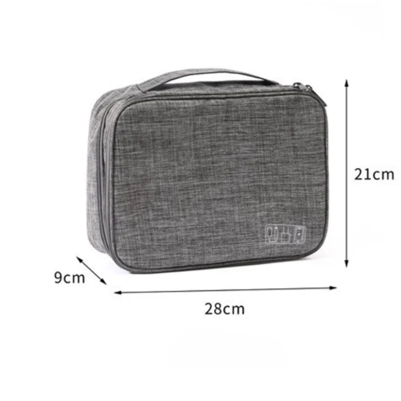 3-уровневая портативная сумка-держатель USB-линии дорожная Power Bank наушники линия