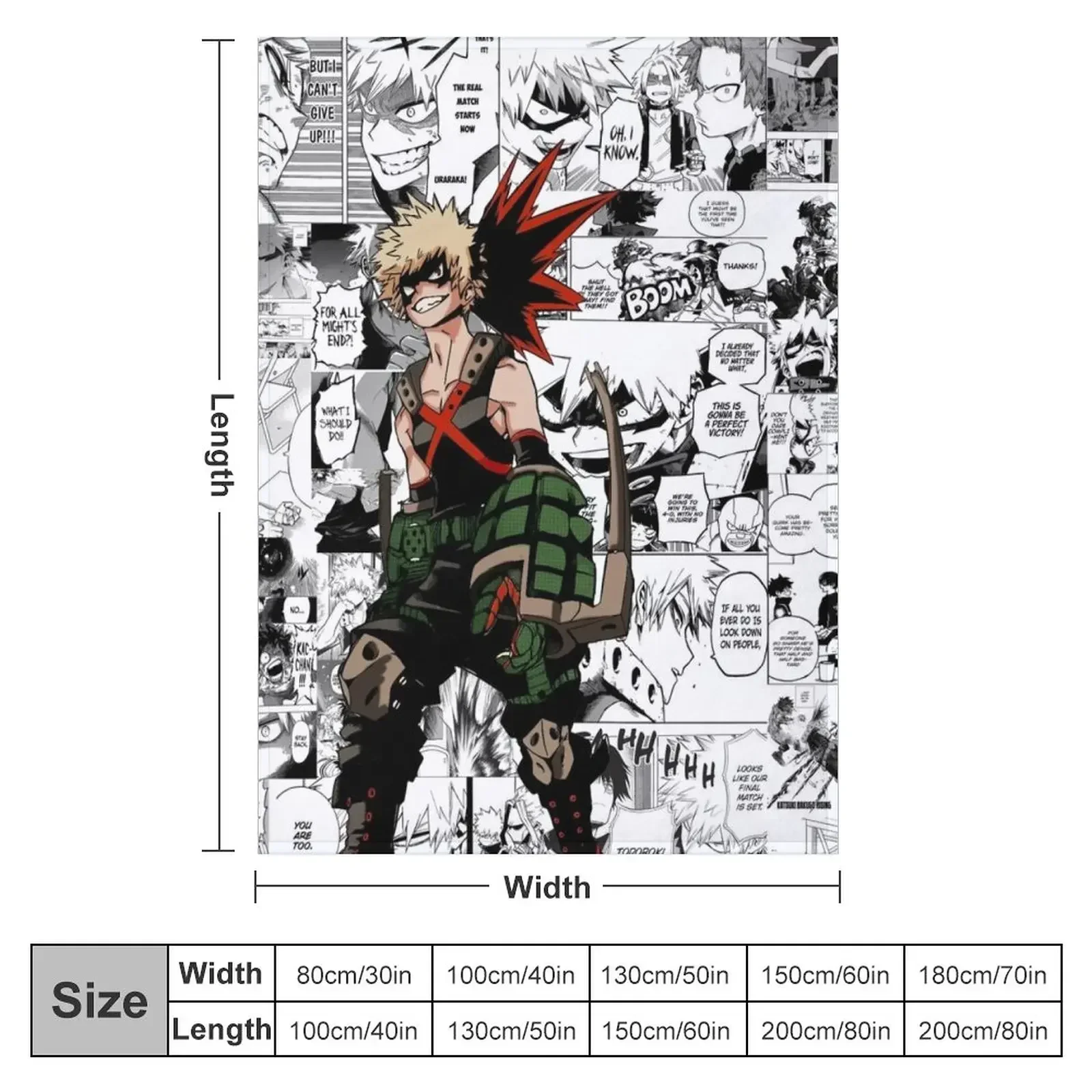 Одеяло с коллажем Bakugou Manga декоративное одеяло походная кровать клетчатые теплые