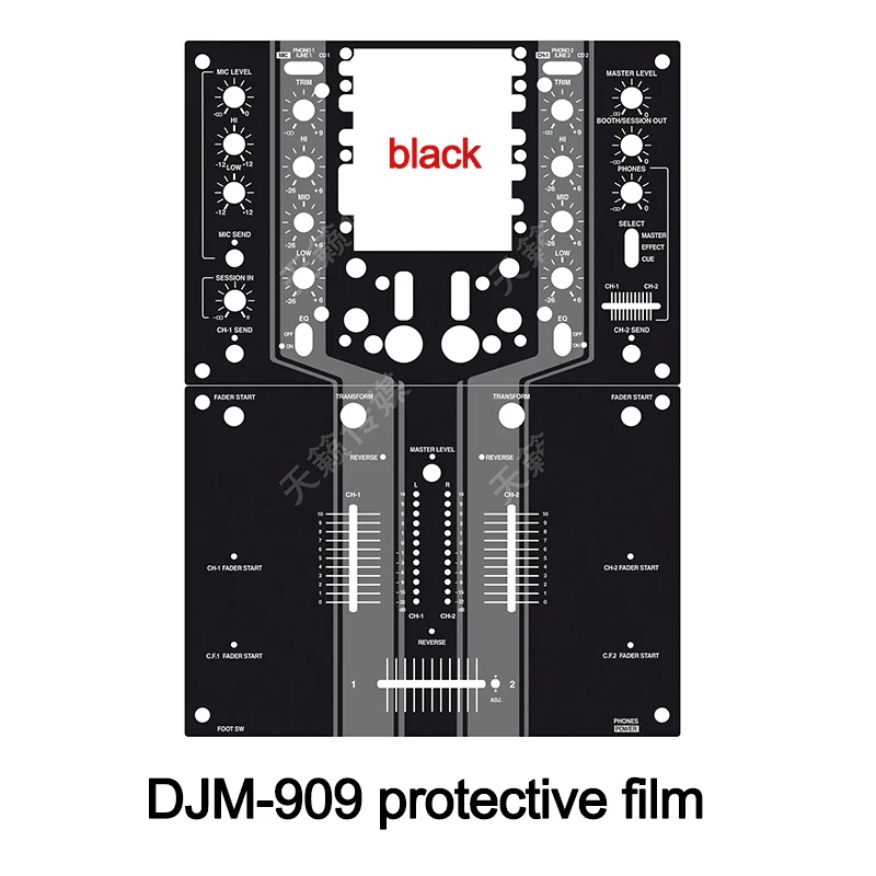DJM-909 кожа для контроллера pellicola copertura totale наклейка DJ машина защитная пленка узор