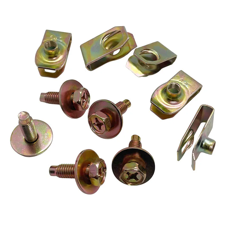 

Саморезы Крепежные детали Болты кузова автомобиля U-образный зажим M6 Крышка двигателя Брызговик Бампер Вкладыш крыла Крепеж Заклепка Винт