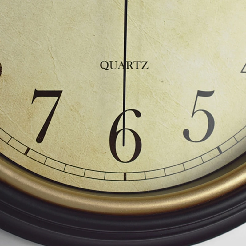 12-дюймовые винтажные настенные часы в стиле ретро ​​тихие без тикания для