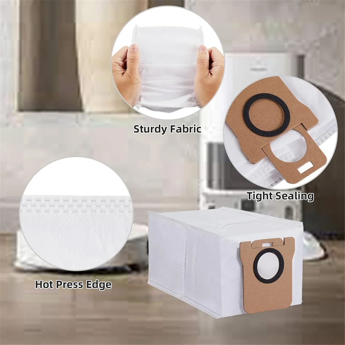 12 шт. запасные части пылесборник для Dreame Bot L30 Ultra робот-пылесос мешок мусора