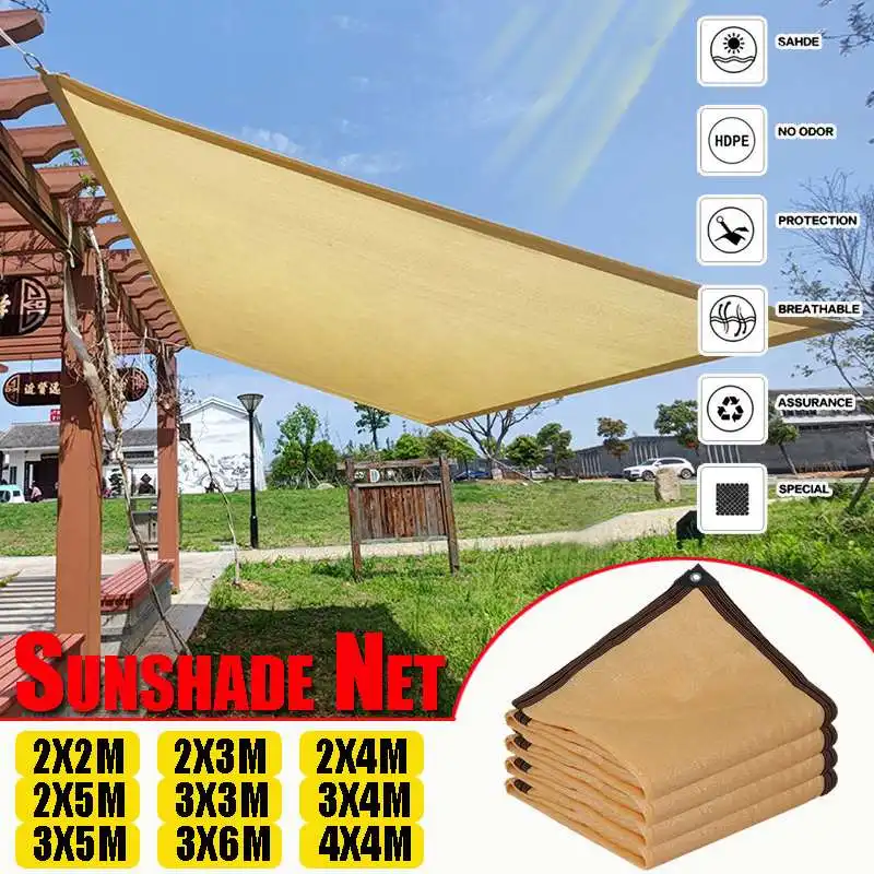 

Car Shelter Shade Camping Tent Outdoor Garden Awning Anti-UV Sunscreen Sunblock Shade Cloth Net Car Cover 95% Shading Rate