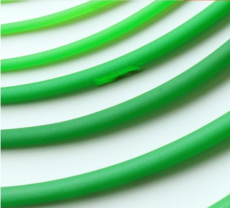 

2 meter Polyurethane belt PU round belt with green belt meltable cord