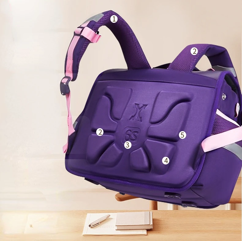 Girls Boys British Style Horizontal Grade 3-6 Students School Bags New Cute Cartoon Unicorn Dinosaur Children Fashion Backpacks