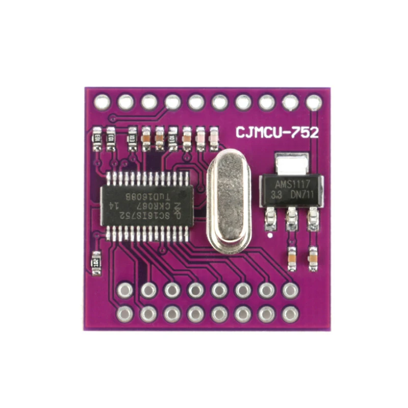 Плата расширения модуля преобразования SC16IS752 I2C/SPI Bus для двухканального UART |