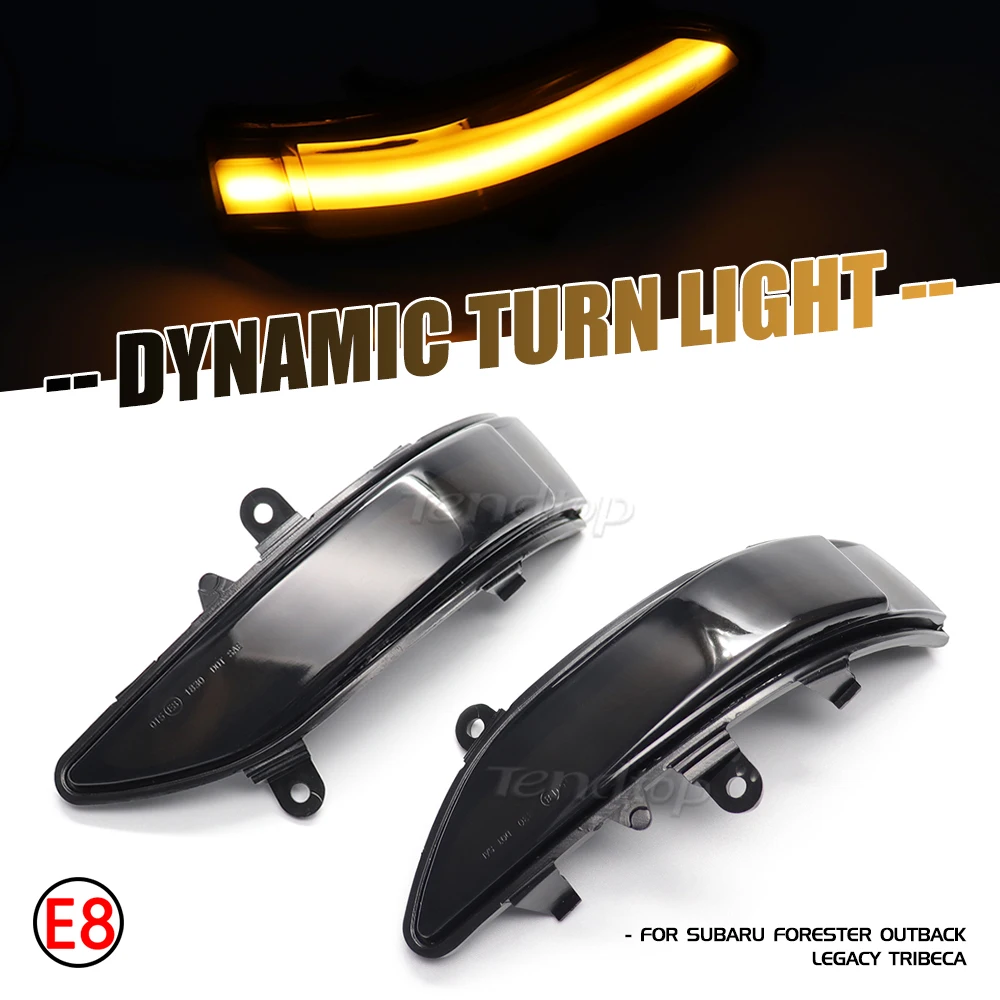 

LED Sequential Turn Signal Light Side Repeater Lamp Car Accessories Auto For Subaru Outback Legacy Impreza Forester Tribeca