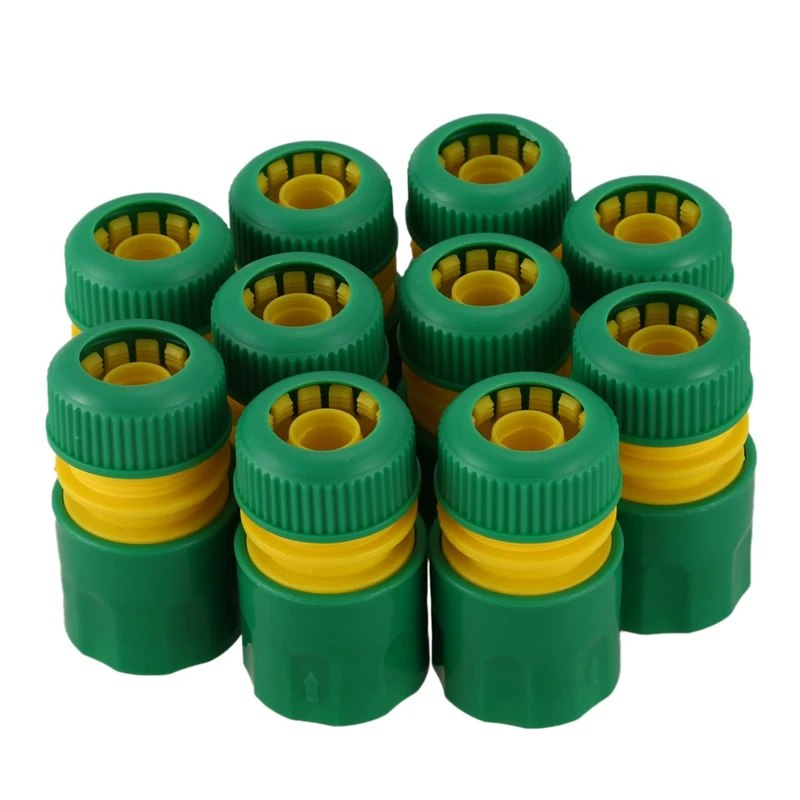 10Pcs 1/2 inch Hose Garden Tap Water Hose Pipe Connector Quick Connect Adapter Fitting Watering