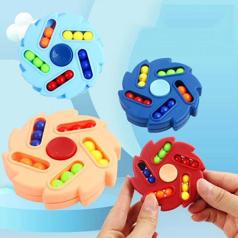 

Новинка, детская интеллектуальная вращающаяся Магическая игрушка на кончик пальца, детский куб для снятия стресса, игрушки для Aldult, игра дл...