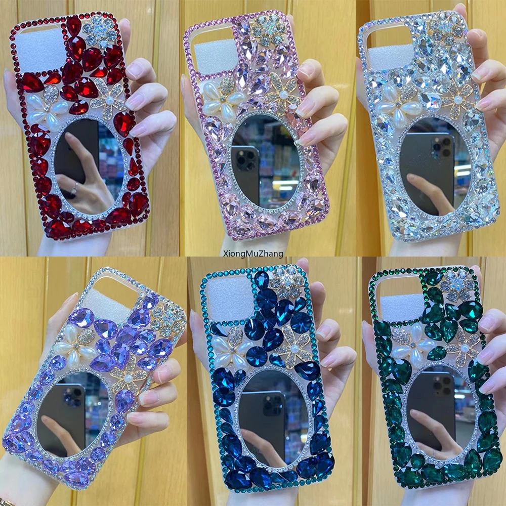 

Luxury Rhinestone Diamond Mirror Clear Soft Case for Xiaomi Poco X3 NFC X3 Pro X3 GT Mi X3 X2 X4 Pro M2 M3 M4 Pro Glitter Cover
