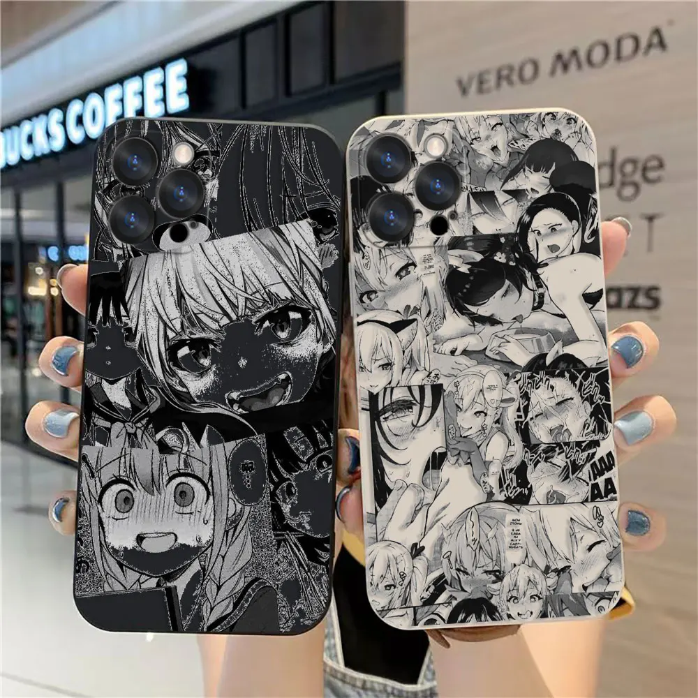 Case For Apple iPhone 14 13 12 11 Pro XS Max Mini X XR SE 7 8 6 6S Plus Case Funda Cqoue Shell Capa Cute Kawaii Nifty Girl Anime