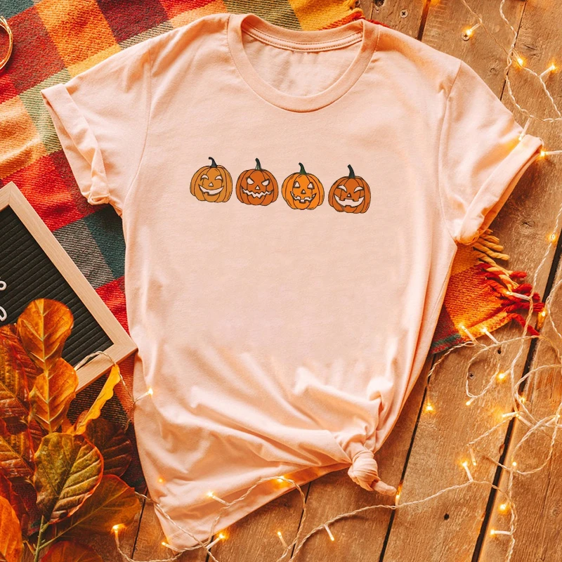

Halloween Pumpkin Shirt Funny Pumpkin Tshirt Lantern Tee for Women Halloween Party Costume Cute Halloween Pumpkin Shirts M