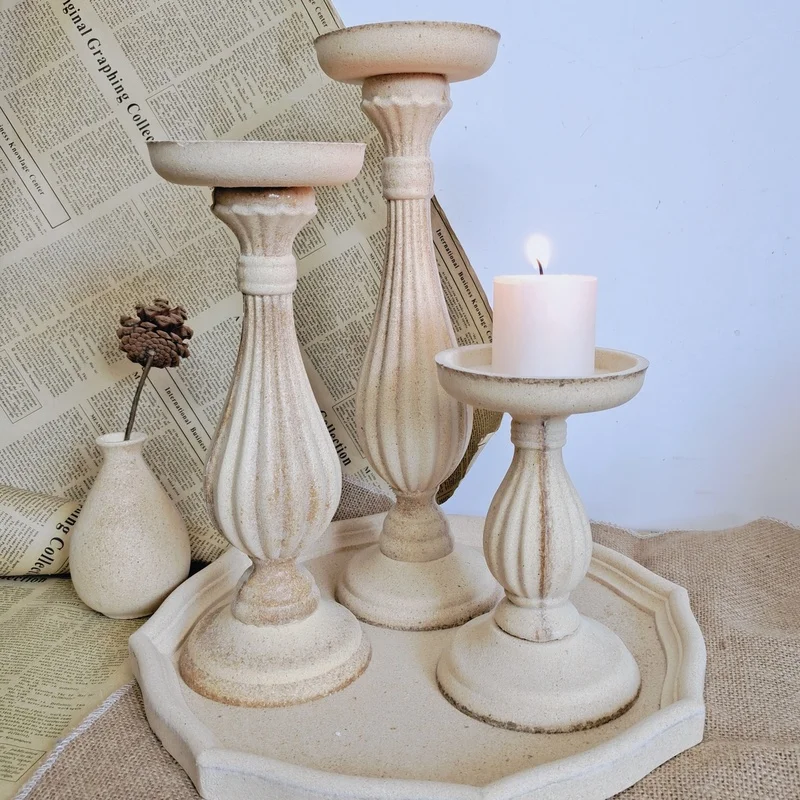 Retro Floor Nordic Candle Holder Wooden Vintage Candle Decorative Scentedtick Wedding Modern Aroma Aroma Home And Garden TY100YH