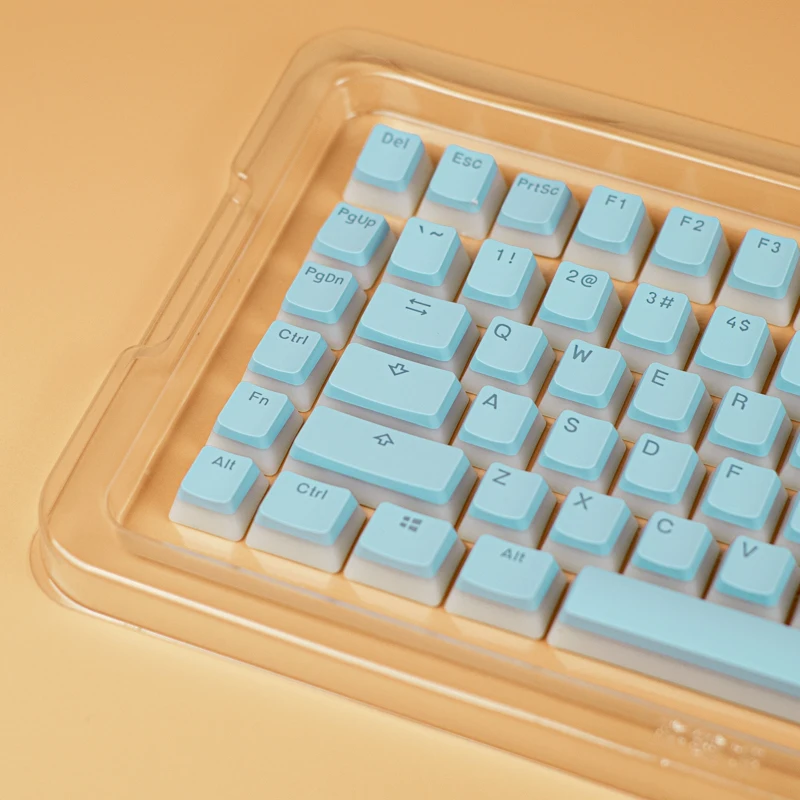 

2023 горячая Распродажа высококачественные пользовательские клавиши испанского иврита синие клавиши PBT милые пудинги Doubleshot ISO клавиши