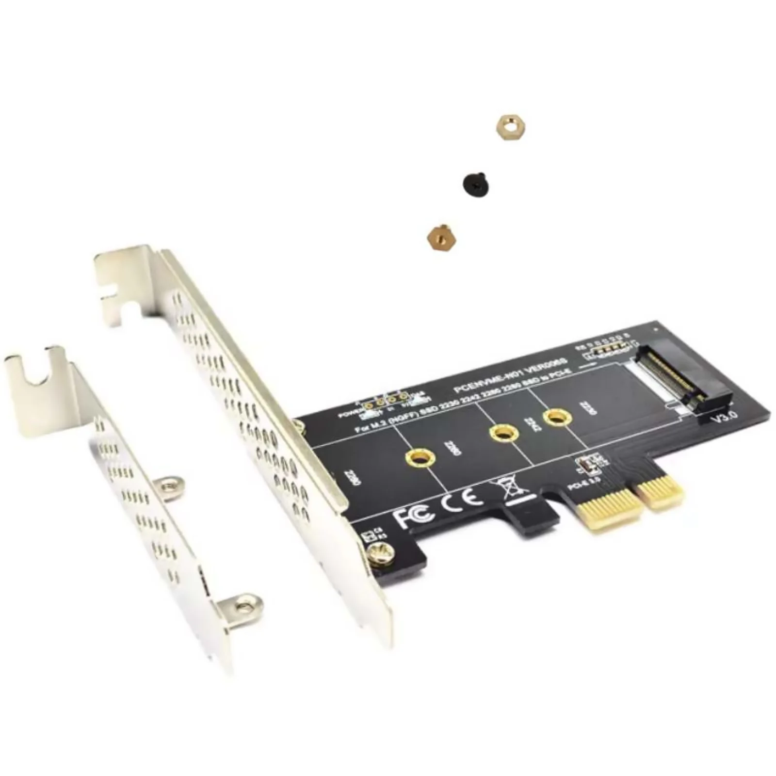 Фото Адаптерная карта PCI-Express 1X для M.2 NGFF для Samsung PM970 980 981 PM961, PCIE 3.0 X1 для NVME SSD M2, поддержка 2230 2242 2260 2280 №3