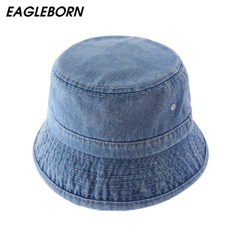 

CE Brand D Letter New Women Cowboy Bucket Hat Washed Old Caps Bucket Hats Cowboy Hat Men and Women Sunscreen Basin Hat Shade Hat