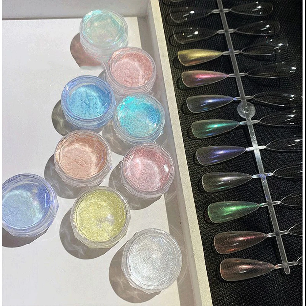Фото 1jar Green Ice Aurora пудра для ногтей Fairy Glitter поляризованный пигмент для дизайна ногтей хромированная протирка пыли украшения для дизайна ногтей 0,3-0,5 грамм №5
