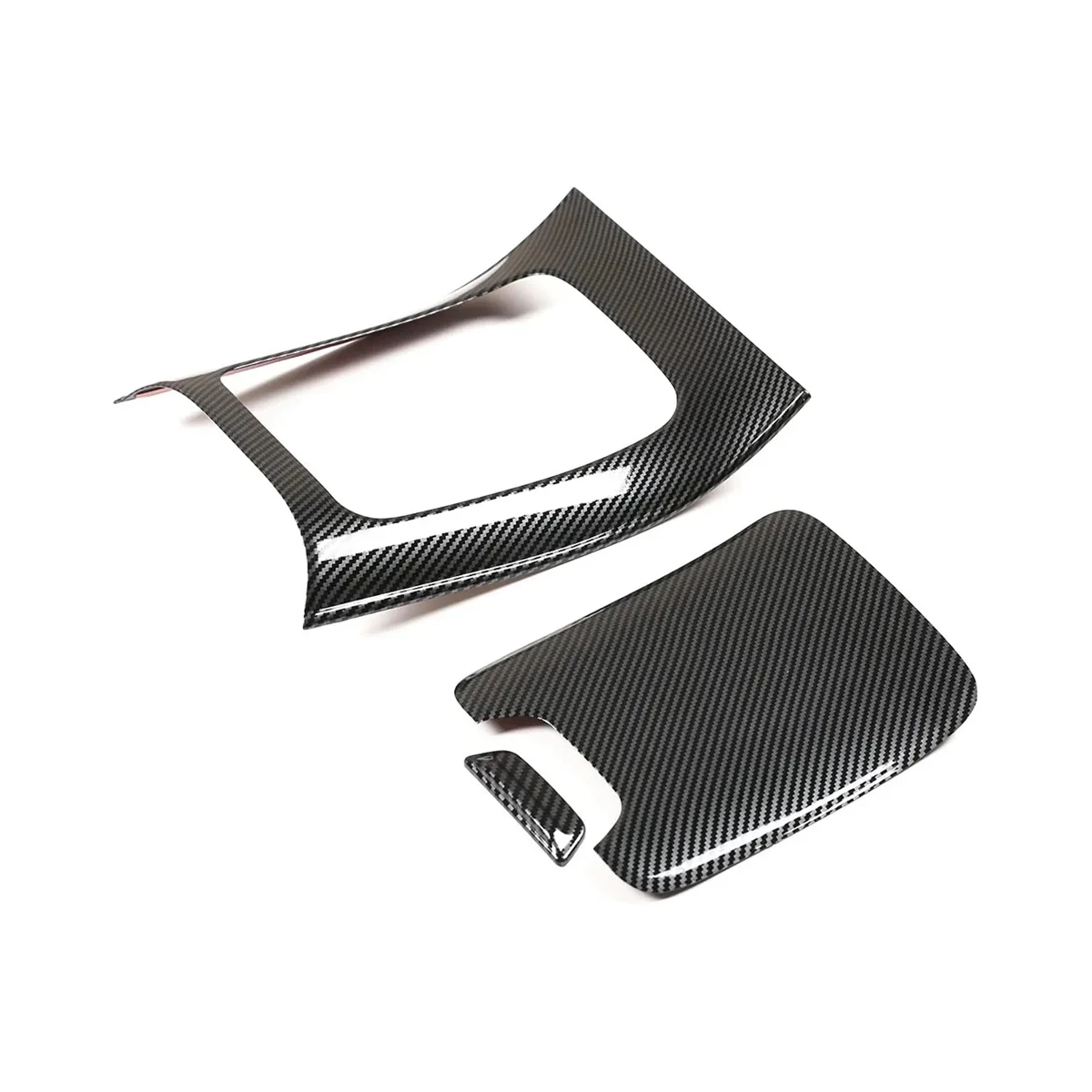 

Car Gear Shift Panel Frame Cover Trim for Mercedes-Benz C-Class W206 C200 C300 2022 Accessories ABS Carbon Fiber